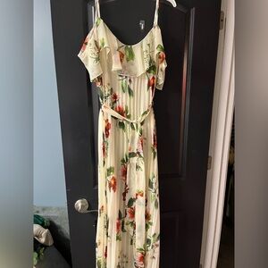 Bisou Bisou Cream Floral Maxi Dress
